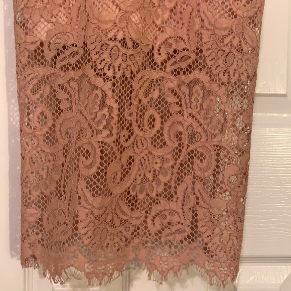 Bardot Blush Lace Dress - Picture 6 of 6